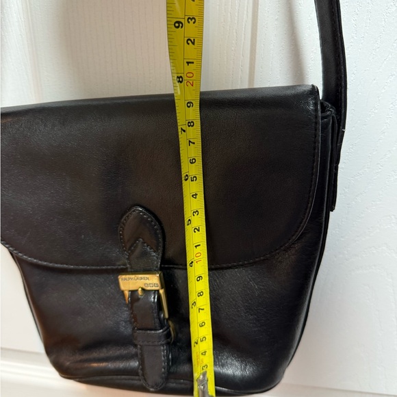 Black Leather Ralph Lauren women’s Crossbody Bag - Picture 9 of 10